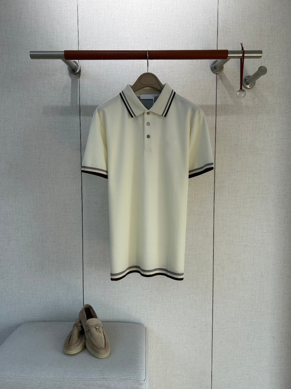 Old Money Style Mens Brown Gra - Polo Shirt Pique review and price