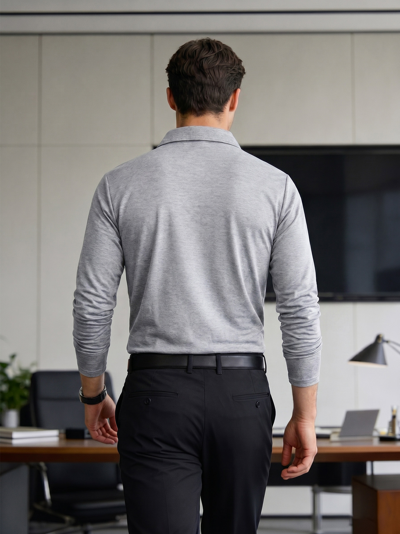 2 Pack Men's Long Sleeve Polo  - Polo Shirt Pique review and price