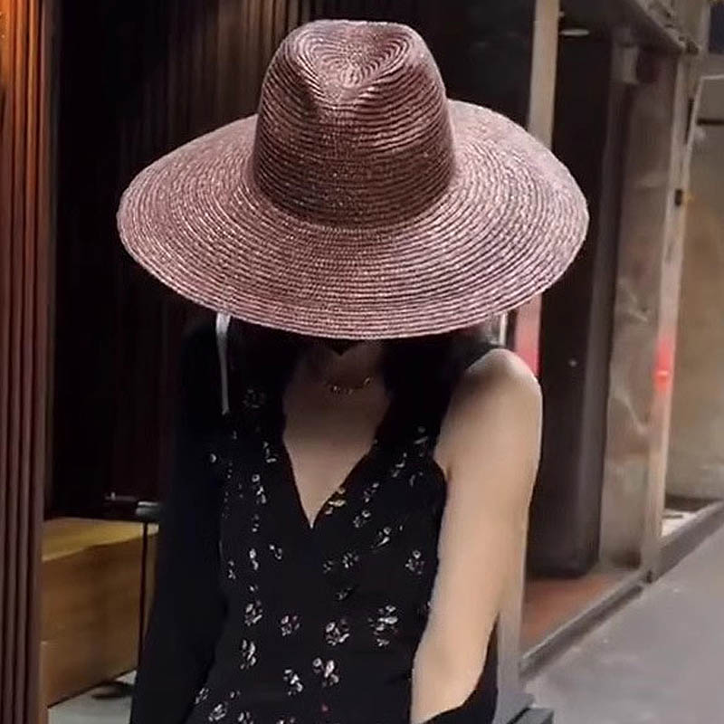 Large Brim Panama Straw Hat Fo - Bucket Hat Straw review and price