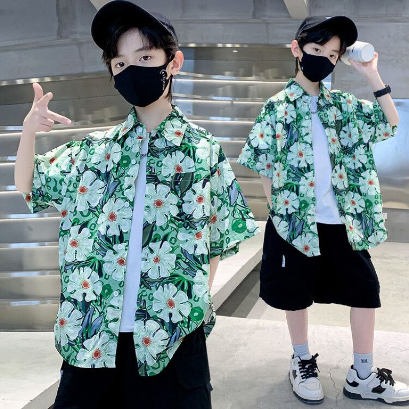 Boys' Floral Shirt Summer Set  - Resort Shirt Floral review and price