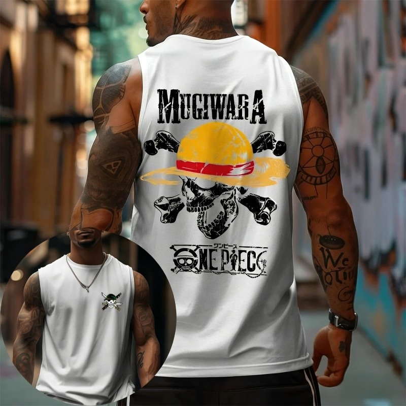 One Piece Mugiwara Straw Hat S - Tank Top Muscle review and price