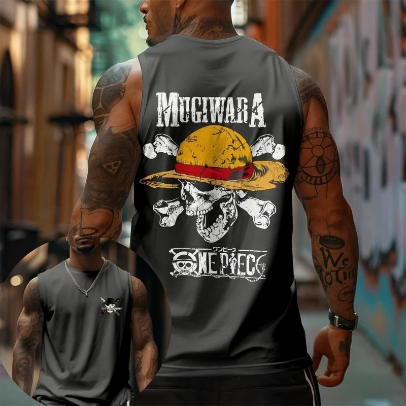 One Piece Mugiwara Straw Hat S - Tank Top Muscle review and price