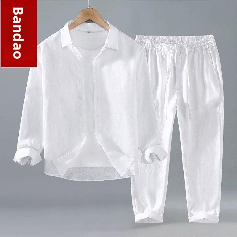Loose Linen Men's Casual Short - Linen Shirt Breathable review and price